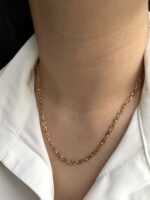 گردنبند ژوپینگ مدل بافت طلا کد N1035