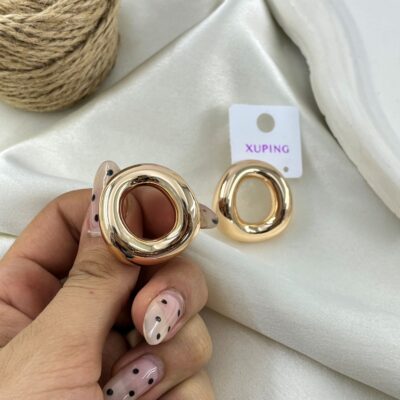 گوشواره زنانه ژوپینگ مدل حلقه ای اینه ای کد E6502