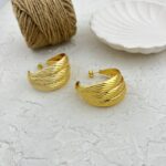 گوشواره زنانه مدل حلقه کد E5708