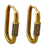 گوشواره زنانه ژوپینگ مدل جواهری کد E6000
