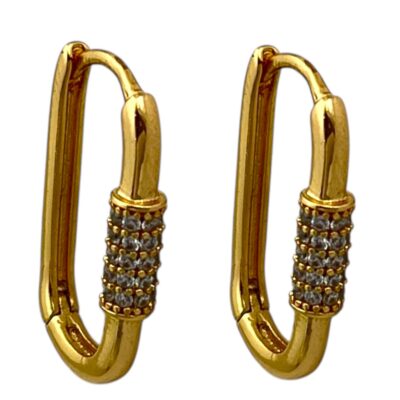 گوشواره زنانه ژوپینگ مدل جواهری کد E6000