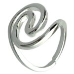 انگشتر زنانه مینیمال ابنقره مدل مار پیچ کد R5058