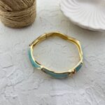 دستبند زنانه بنگل مدل میناکاری B5232