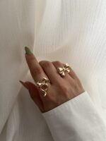 انگشتر مینیمال پاپیون کد R1026