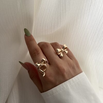 انگشتر مینیمال پاپیون کد R1026