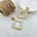 گوشواره زنانه مدل حصیری کد E5667