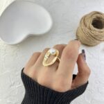 انگشتر زنانه مدل مروارید کد R51750