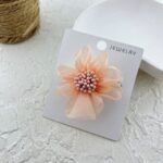 گل سینه زنانه مدل گل پارچه ای کد G4132