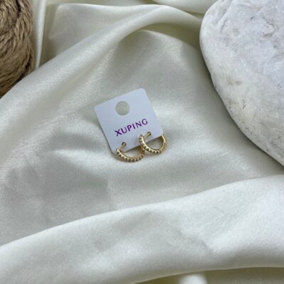 گوشواره زنانه ژوپینگ مدل جواهری کد E6478