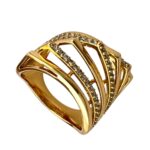 انگشتر زنانه ژوپینگ مدل خطی کد R4967