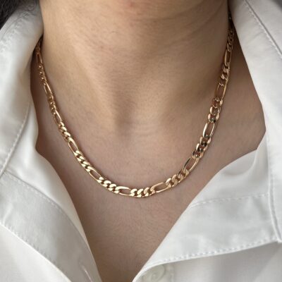 گردنبند زنجیر فیگارو ژوپینگ کد N1019