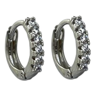 گوشواره زنانه ژوپینگ مدل گل جواهری کد E6308