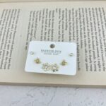 گوشواره زنانه مدل دونه برف کد E5199 مجموعه 3 عددی