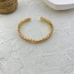 دستبند زنانه بنگل مینیمال مدل خط حصیری کد B5347