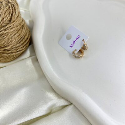 گوشواره زنانه ژوپینگ مدل جواهری کد E6351