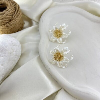 گوشواره زنانه مدل گل کد E6326