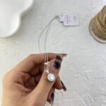 گردنبند زنانه ژوپینگ مدل تک نگین جواهری کد N5188