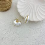گوشواره زنانه مدل نیم دایره کد E5885