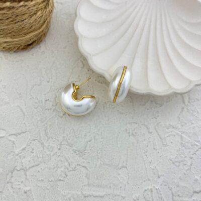 گوشواره زنانه مدل نیم دایره کد E5885