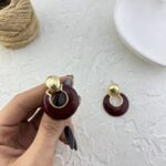 گوشواره زنانه مدل میناکاری کد E6215
