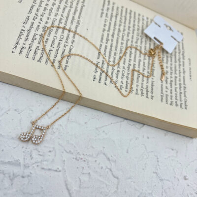 گردنبند زنانه ژوپینگ مدل نت موسیقی کد N4646