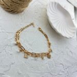 دستبند زنانه ژوپینگ تیفانی مدل قلب و مروارید B5168