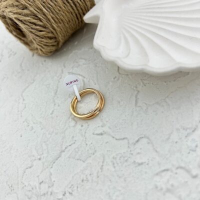 انگشتر زنانه ژوپینگ مدل دو حلقه کد R4937