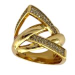انگشتر زنانه ژوپینگ مدل جواهری کد R5094