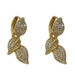 گوشواره زنانه ژوپینگ مدل برگ کد E6494