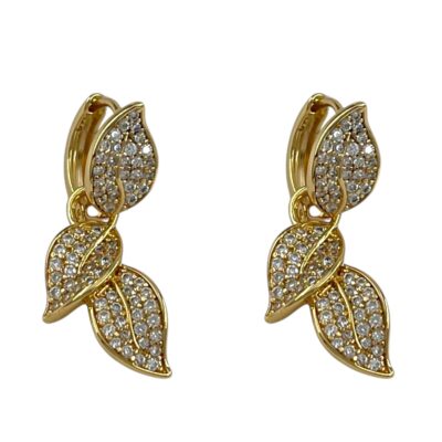 گوشواره زنانه ژوپینگ مدل برگ کد E6494