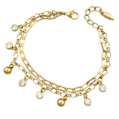 دستبند زنانه ژوپینگ طرح طلا کد B5089