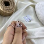 گوشواره زنانه ژوپینگ مدل نگین جواهری کد E6475