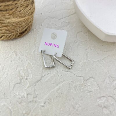 گوشواره زنانه ژوپینگ مدل مستطیل کد E6130