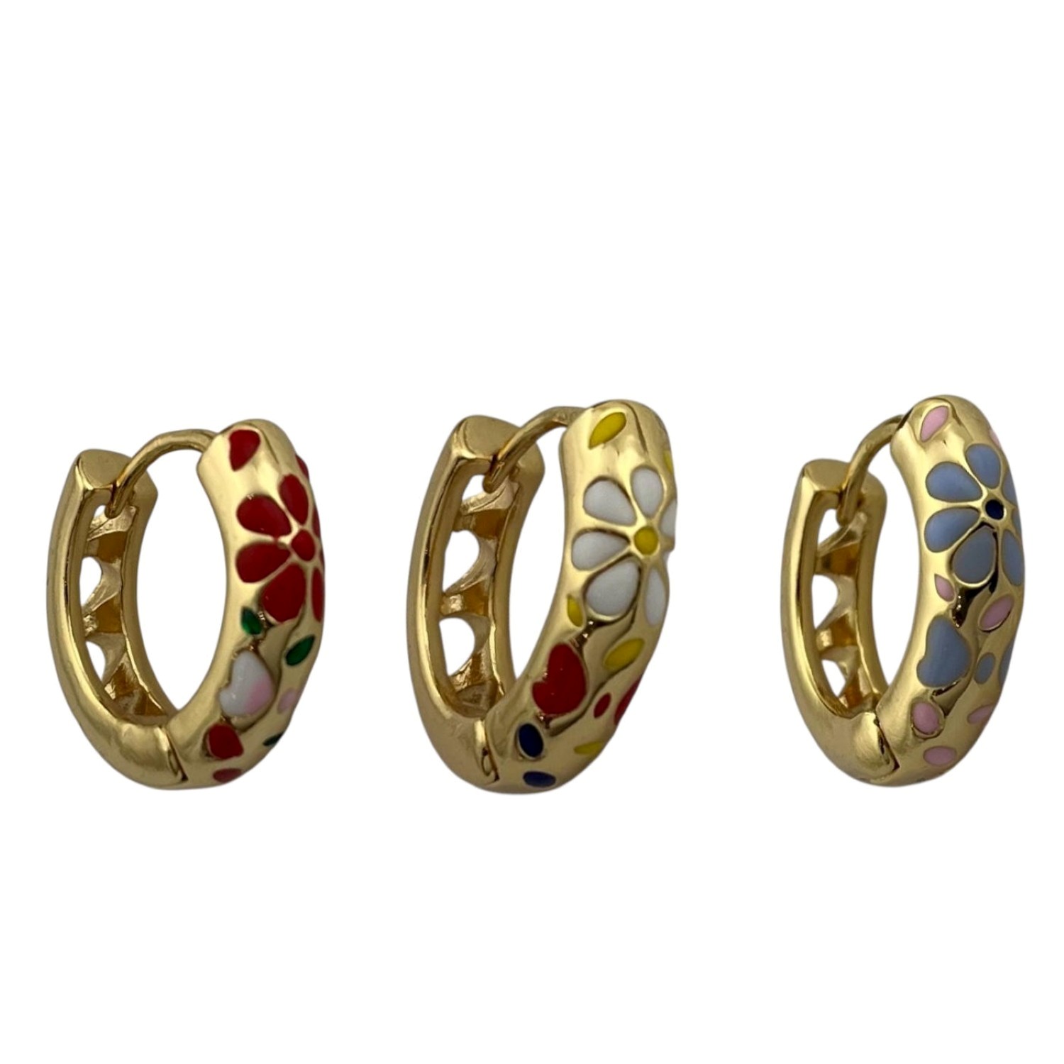 گوشواره-زنانه-میناکاری-مدل-گل-کد-E5801-1 گوشواره زنانه میناکاری مدل گل کد E5801