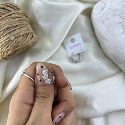 گوشواره زنانه ژوپینگ مدل قلب کد E6485