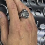 انگشتر مردانه بیضی کد Men0057