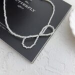 گردنبند زنانه مدل مروارید پاپیون N4968