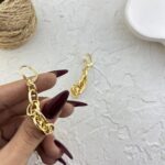 نیم ست زنانه مدل بافت طلا کد M4367