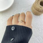 انگشتر زنانه ژوپینگ مدل طرح طلا کد R51725