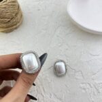 گوشواره زنانه مدل جواهری و مروارید کد E6224