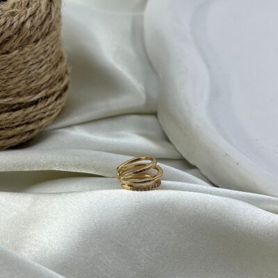 گوشواره ایرکاف ژوپینگ زنانه مدل جواهری کد E6400