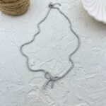 گردنبند زنانه مدل پاپیون کد N5007