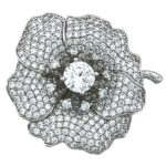 گل سینه زنانه ژوپینگ مدل گل کد G4174