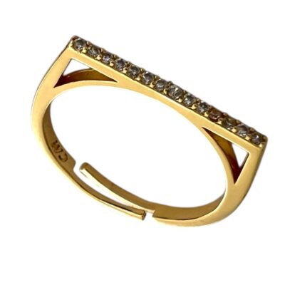 انگشتر زنانه مدل خط کد R4873