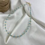 گردنبند زنانه مهره ای تابستانی مدل رنگی کد N5279