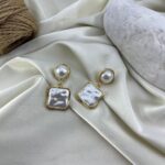 گوشواره زنانه مدل مروارید کد E6384