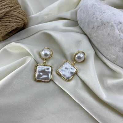 گوشواره زنانه مدل مروارید کد E6384
