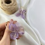 گوشواره زنانه مدل رزین کد E6374