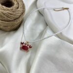 گردنبند زنانه مهره ای تابستانی مدل خرچنگ کد N5242