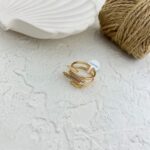 انگشتر زنانه ژوپینگ مدل خطی کد R4974